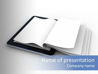 Tool Tablet Technology PowerPoint Template