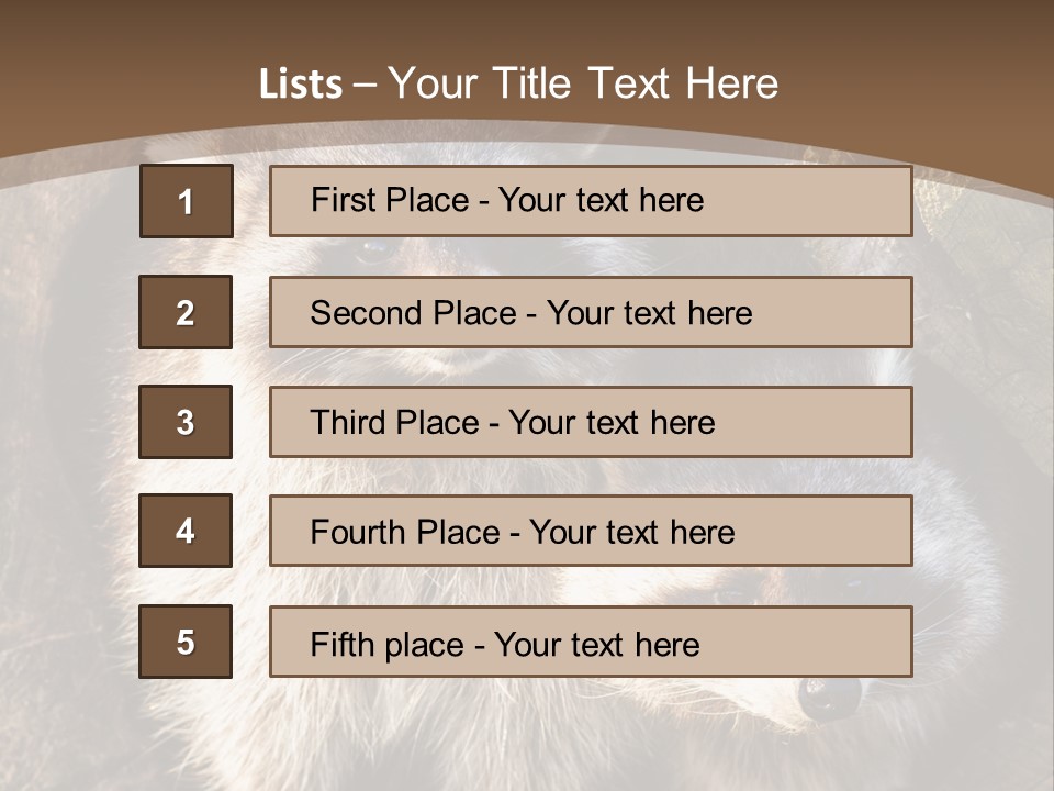Scared Animal Omnivore PowerPoint Template