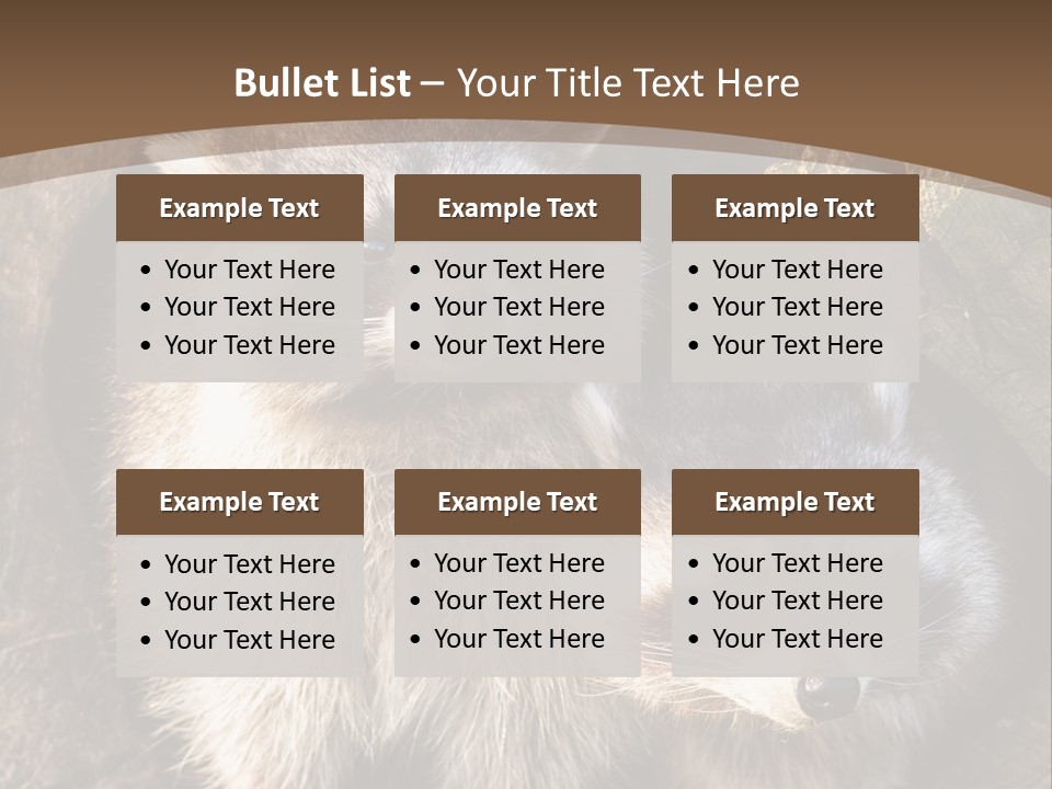 Scared Animal Omnivore PowerPoint Template