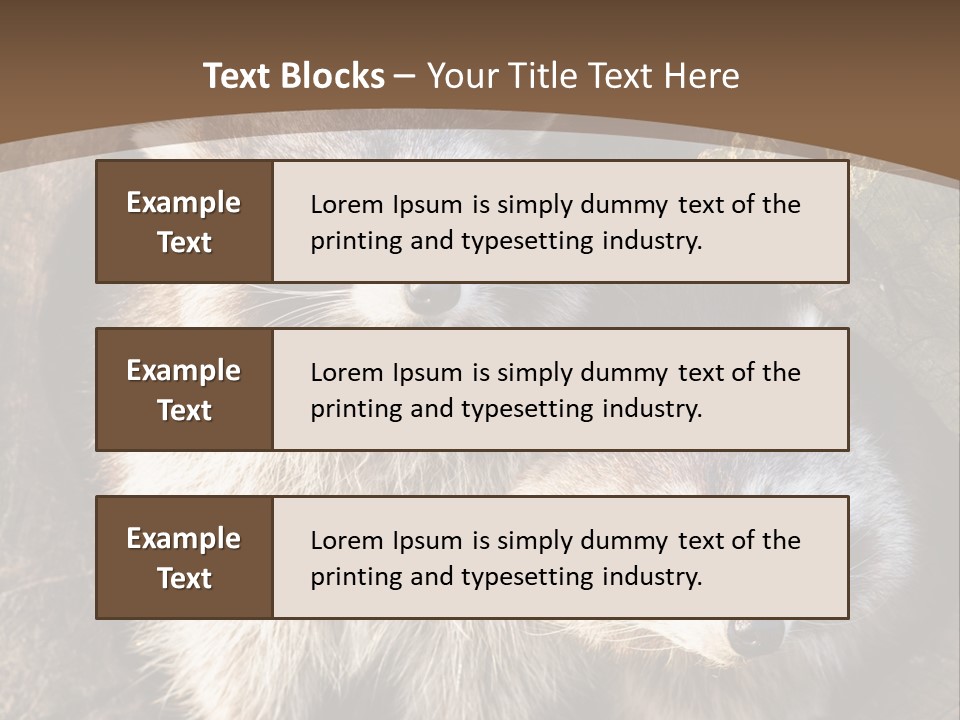 Scared Animal Omnivore PowerPoint Template