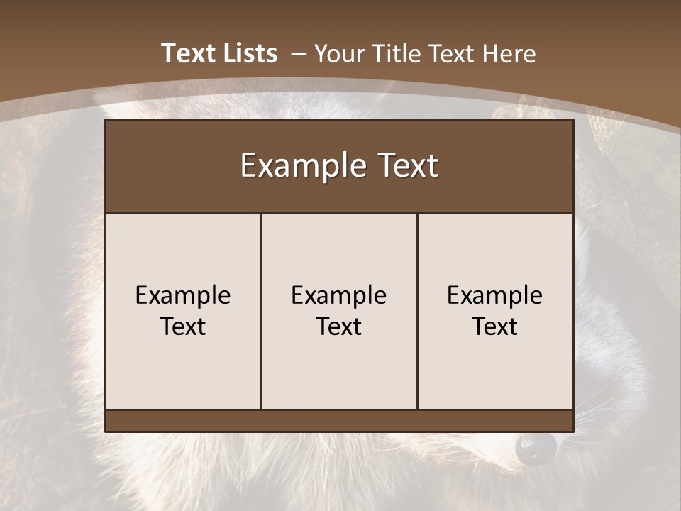 Scared Animal Omnivore PowerPoint Template