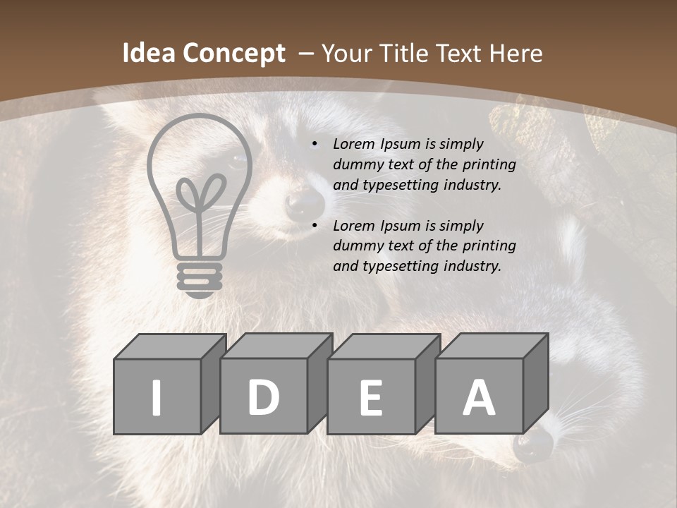 Scared Animal Omnivore PowerPoint Template