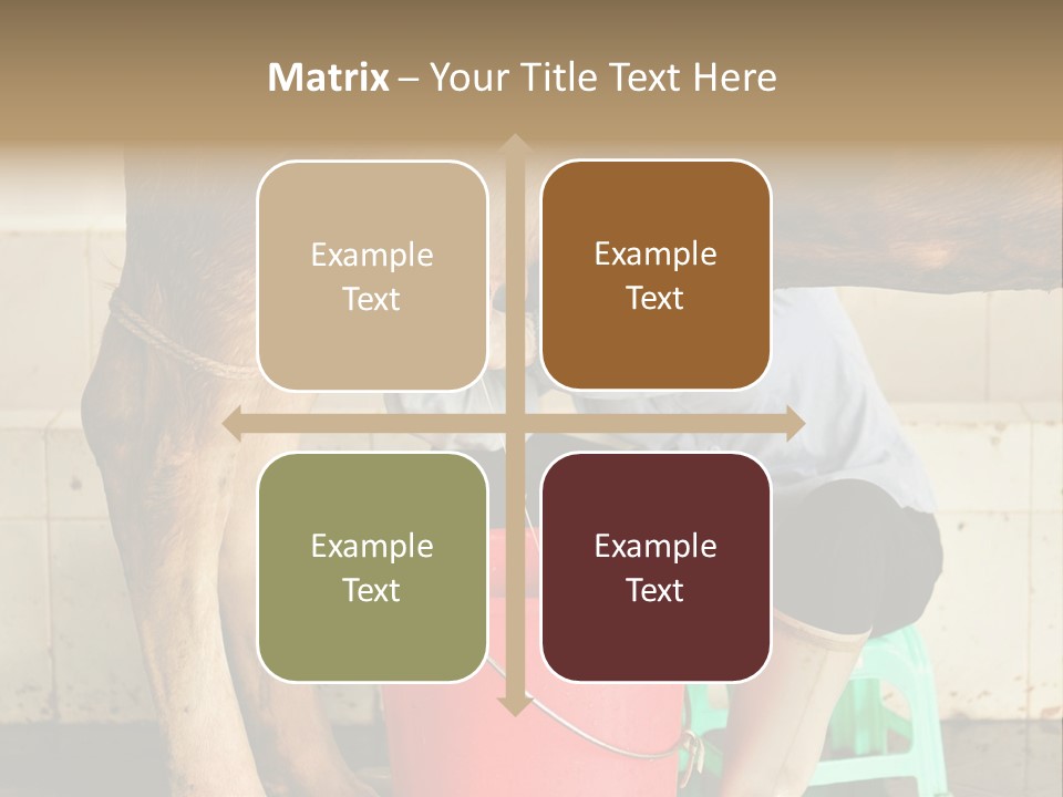 Nipple Milk Maid Woman PowerPoint Template