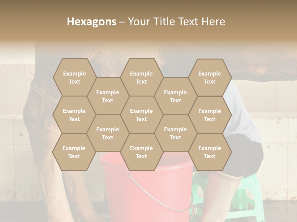 Nipple Milk Maid Woman PowerPoint Template