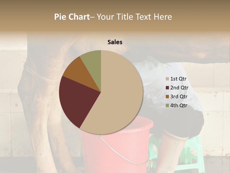 Nipple Milk Maid Woman PowerPoint Template