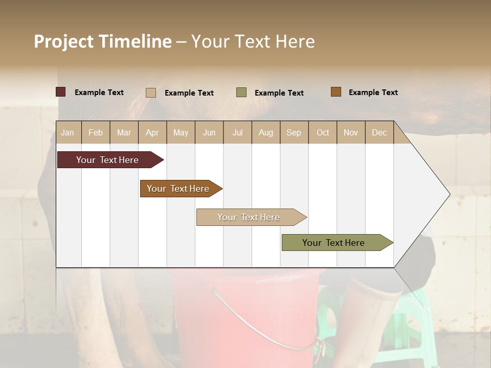 Nipple Milk Maid Woman PowerPoint Template