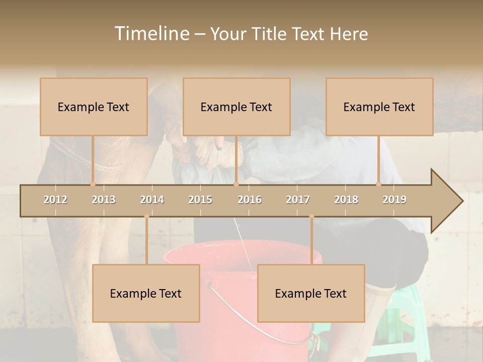 Nipple Milk Maid Woman PowerPoint Template