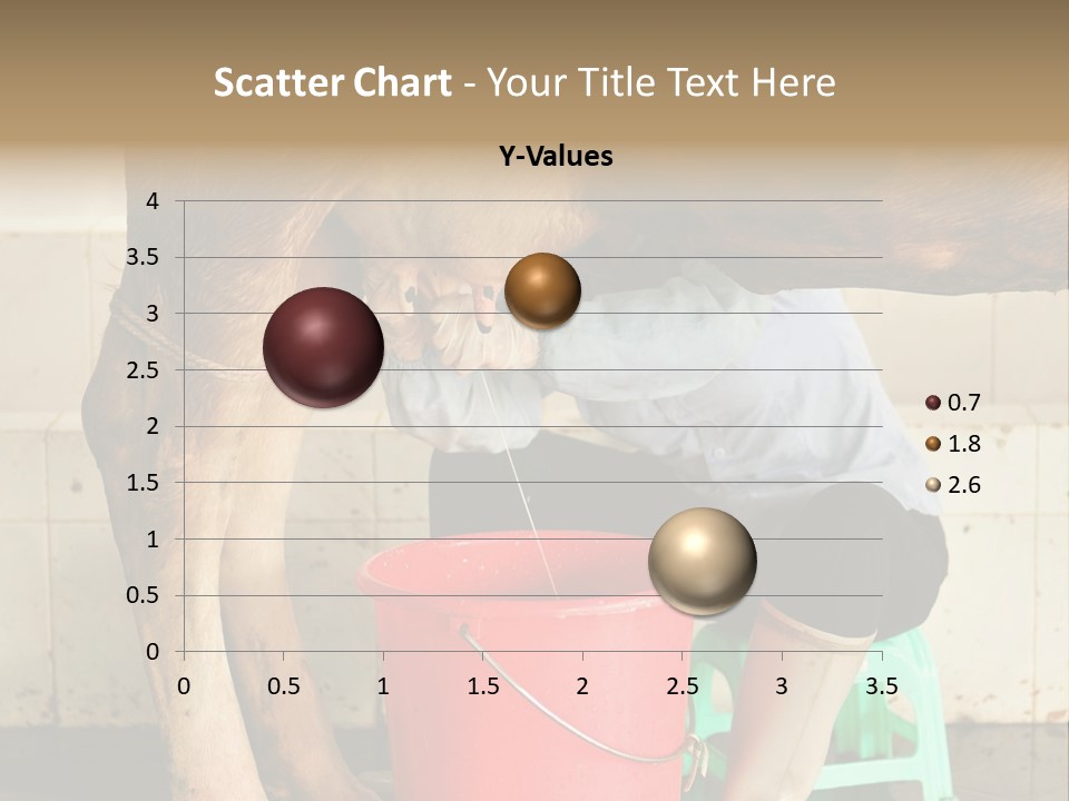 Nipple Milk Maid Woman PowerPoint Template