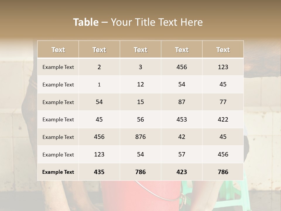 Nipple Milk Maid Woman PowerPoint Template