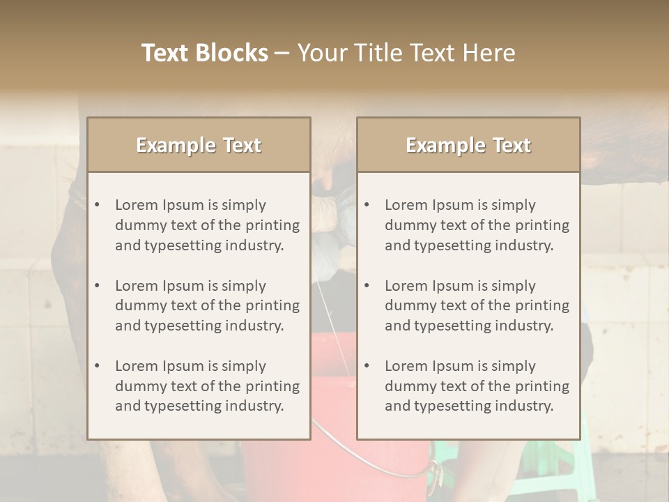 Nipple Milk Maid Woman PowerPoint Template