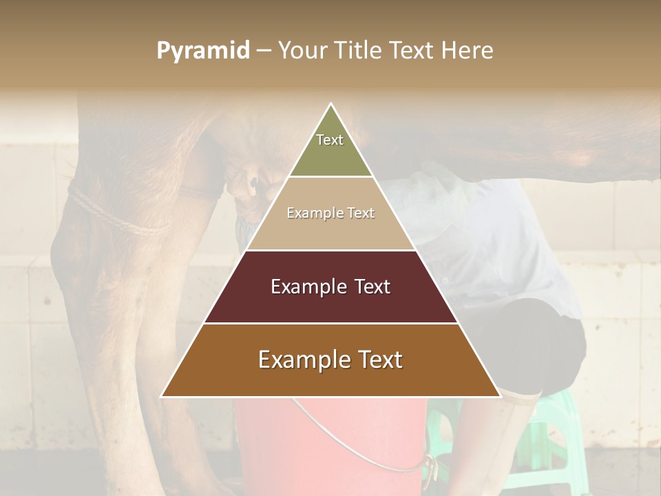 Nipple Milk Maid Woman PowerPoint Template