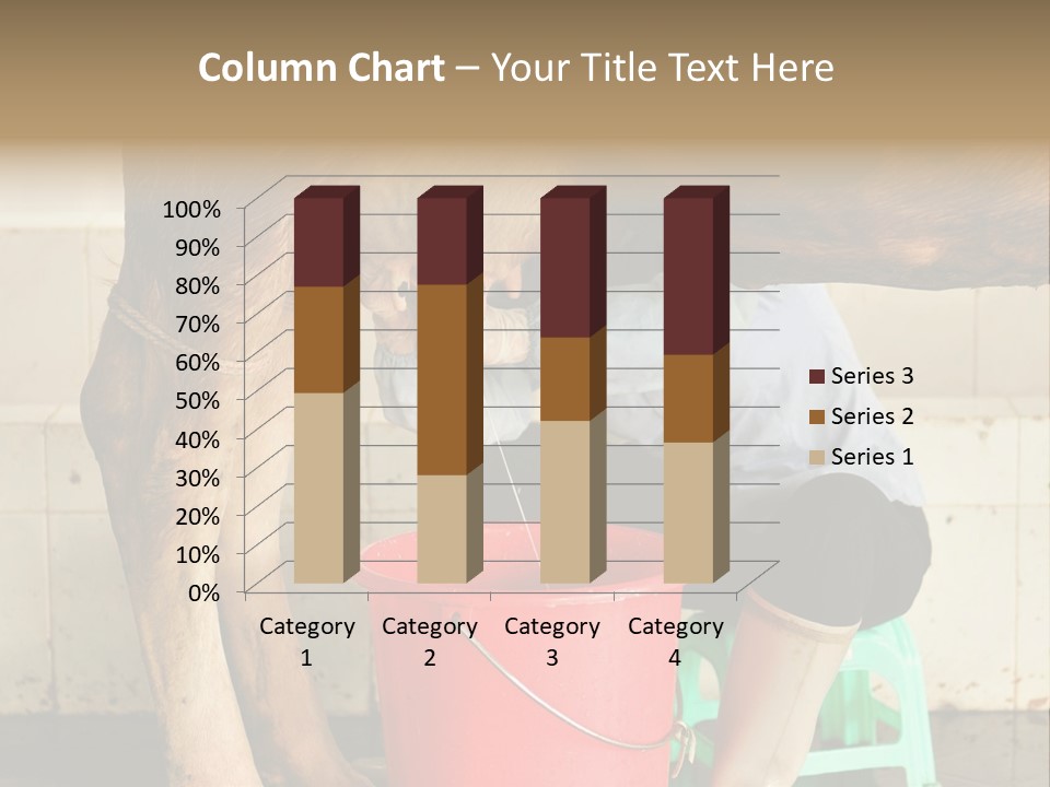 Nipple Milk Maid Woman PowerPoint Template