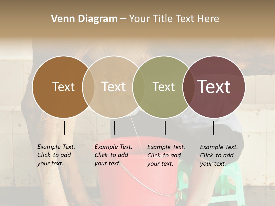 Nipple Milk Maid Woman PowerPoint Template