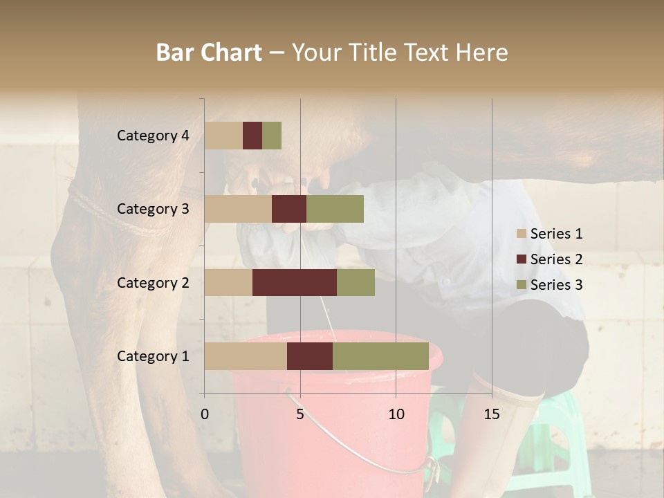 Nipple Milk Maid Woman PowerPoint Template