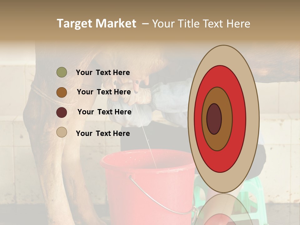 Nipple Milk Maid Woman PowerPoint Template