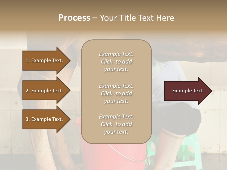 Nipple Milk Maid Woman PowerPoint Template