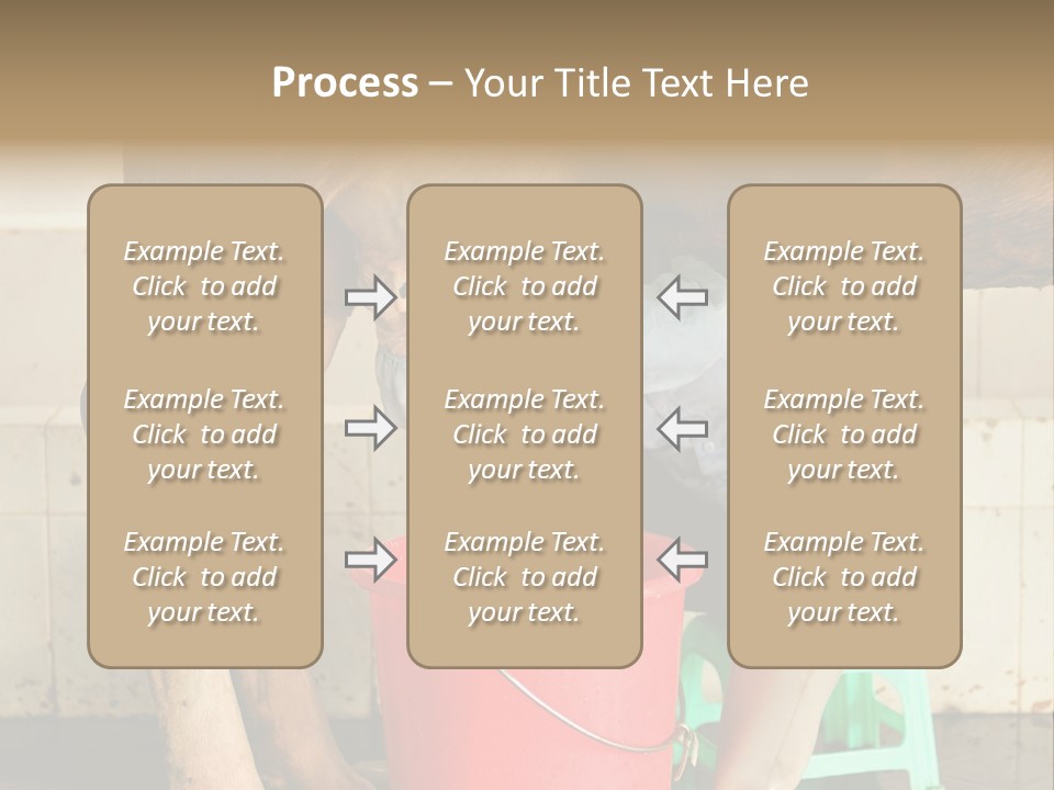 Nipple Milk Maid Woman PowerPoint Template