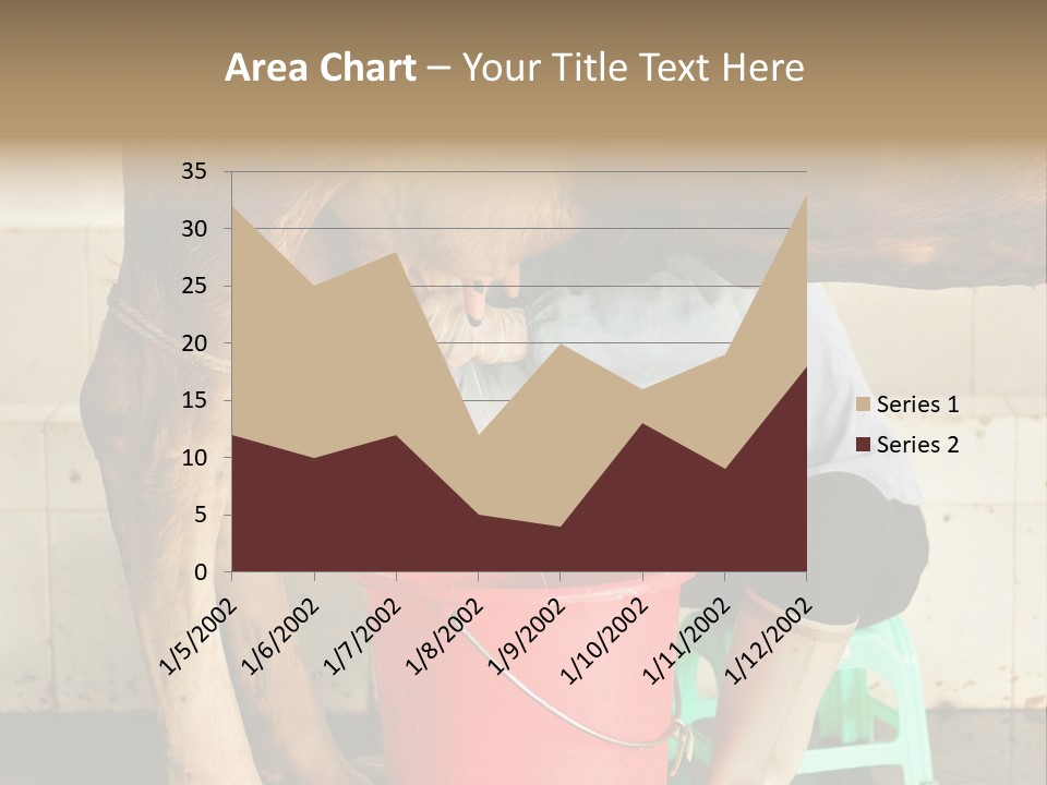 Nipple Milk Maid Woman PowerPoint Template
