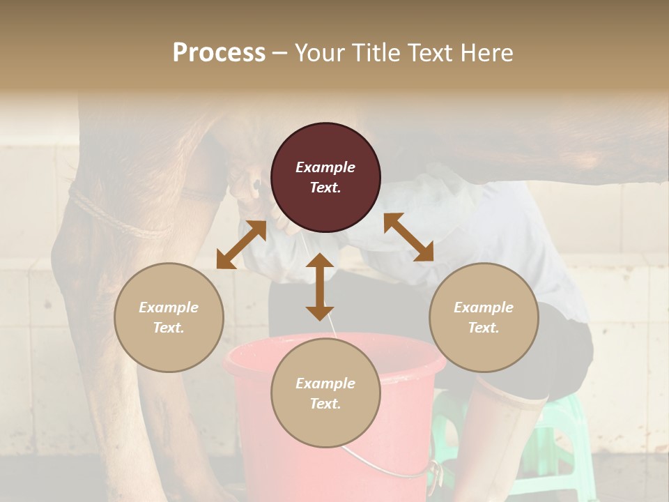 Nipple Milk Maid Woman PowerPoint Template