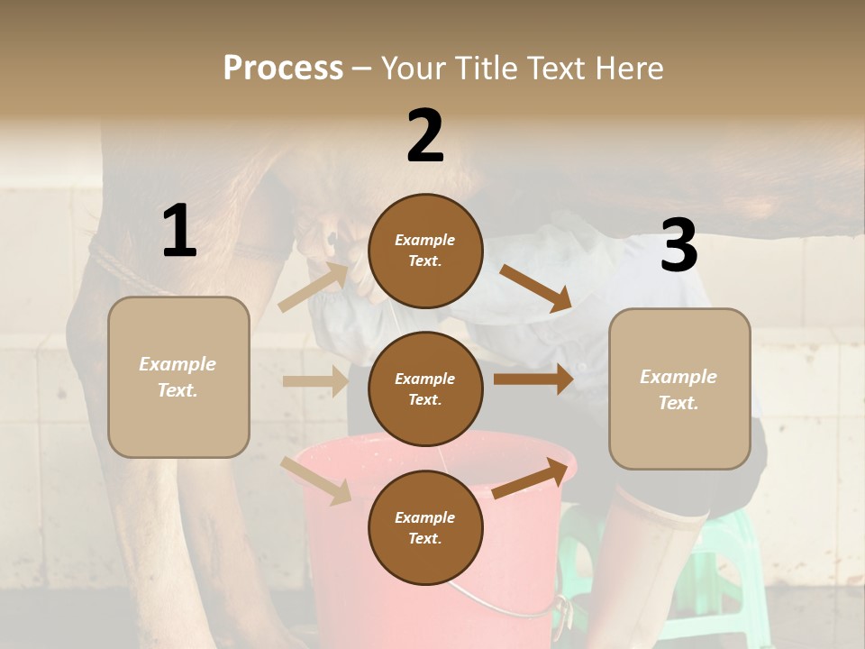 Nipple Milk Maid Woman PowerPoint Template