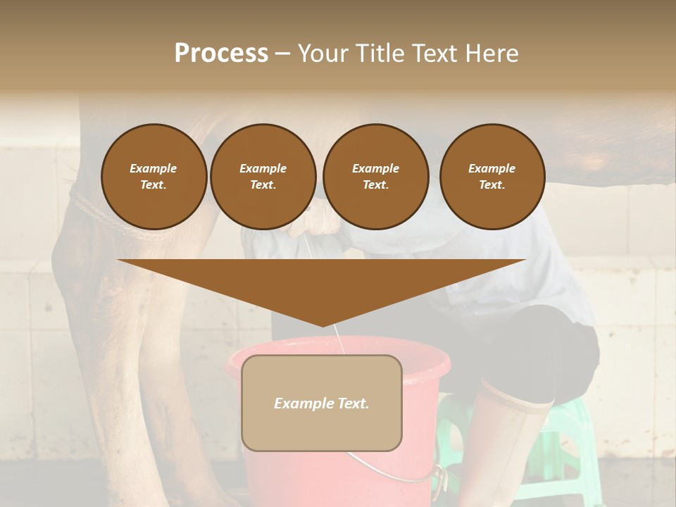 Nipple Milk Maid Woman PowerPoint Template