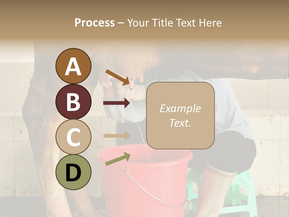 Nipple Milk Maid Woman PowerPoint Template