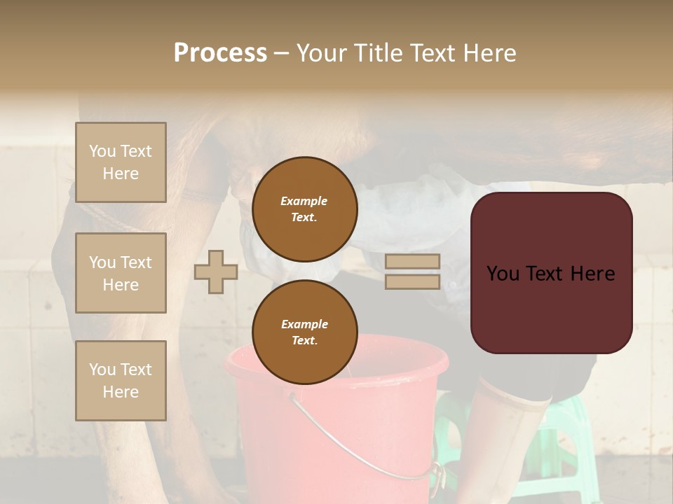 Nipple Milk Maid Woman PowerPoint Template