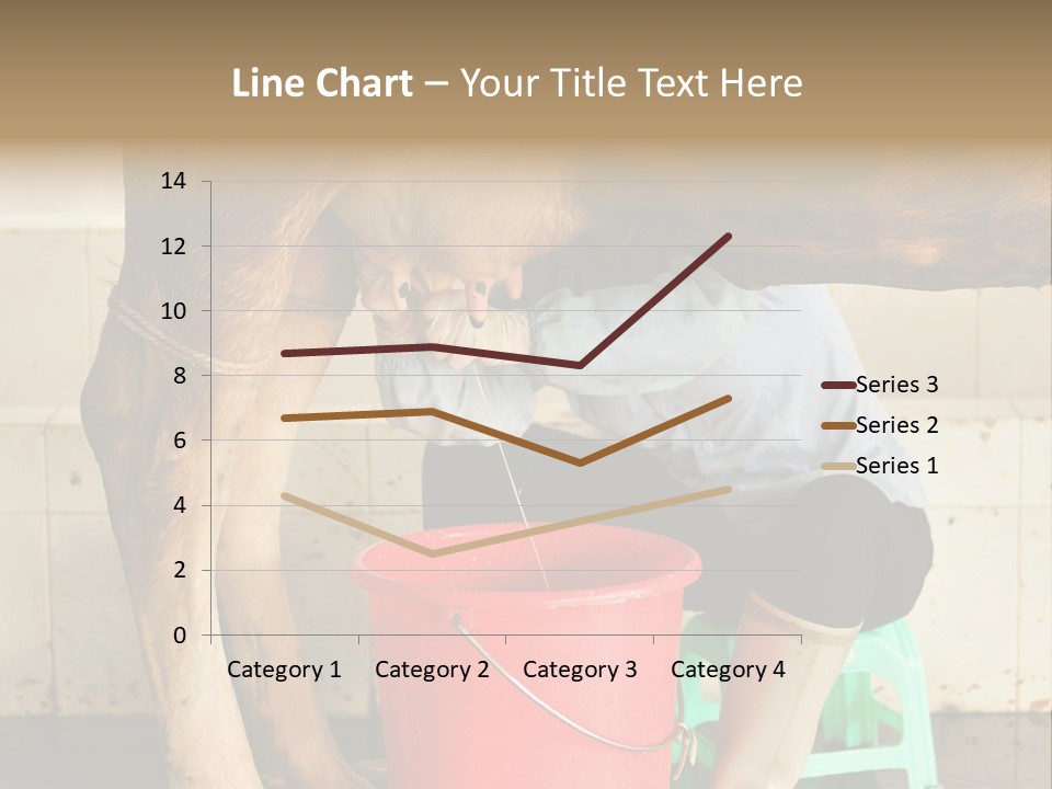 Nipple Milk Maid Woman PowerPoint Template