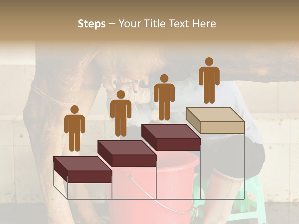 Nipple Milk Maid Woman PowerPoint Template