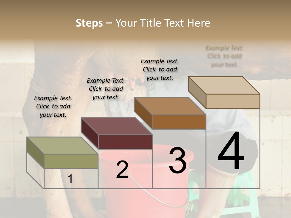 Nipple Milk Maid Woman PowerPoint Template