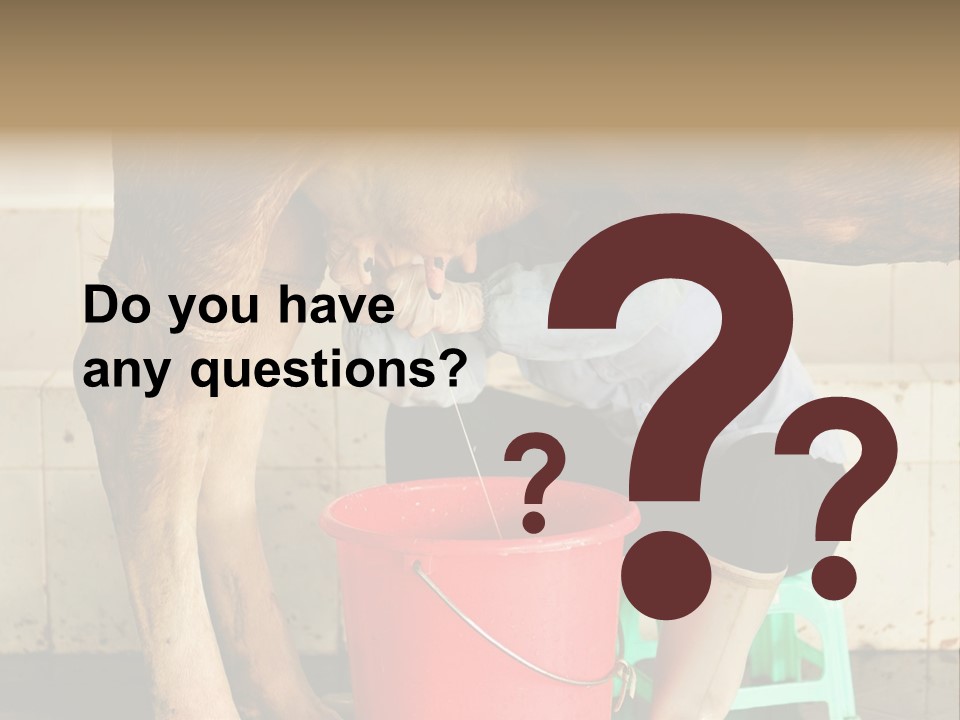 Nipple Milk Maid Woman PowerPoint Template