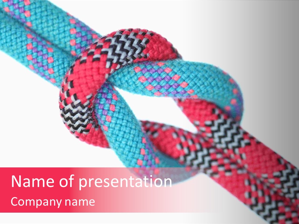 Celebration Tie Up Knotting PowerPoint Template