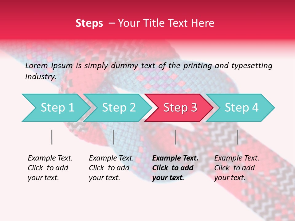 Celebration Tie Up Knotting PowerPoint Template