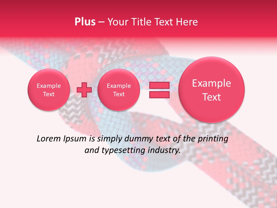 Celebration Tie Up Knotting PowerPoint Template