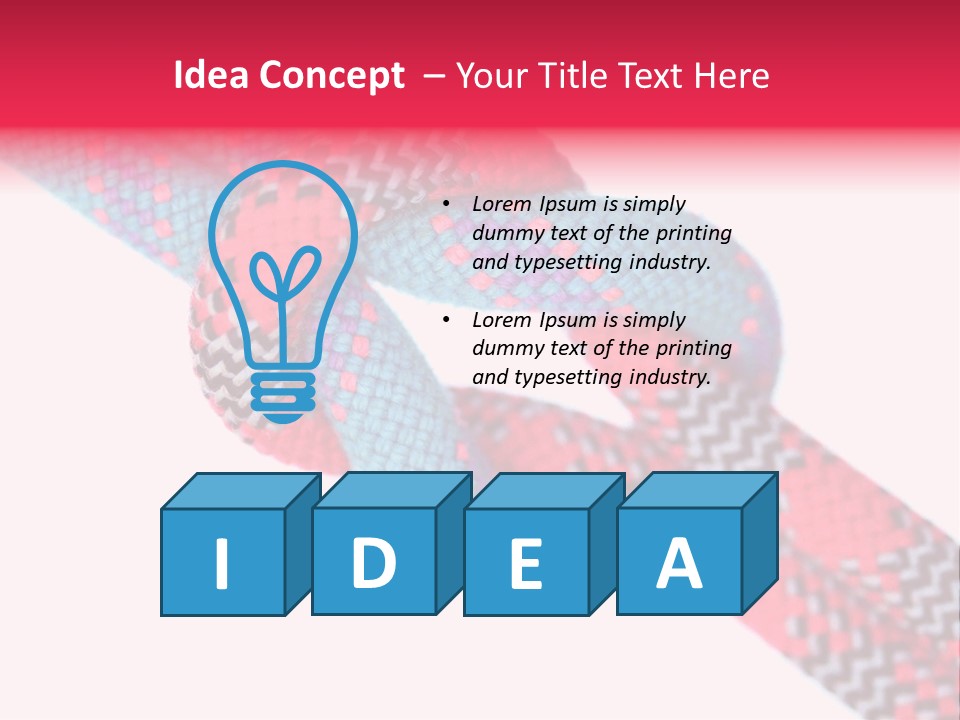 Celebration Tie Up Knotting PowerPoint Template