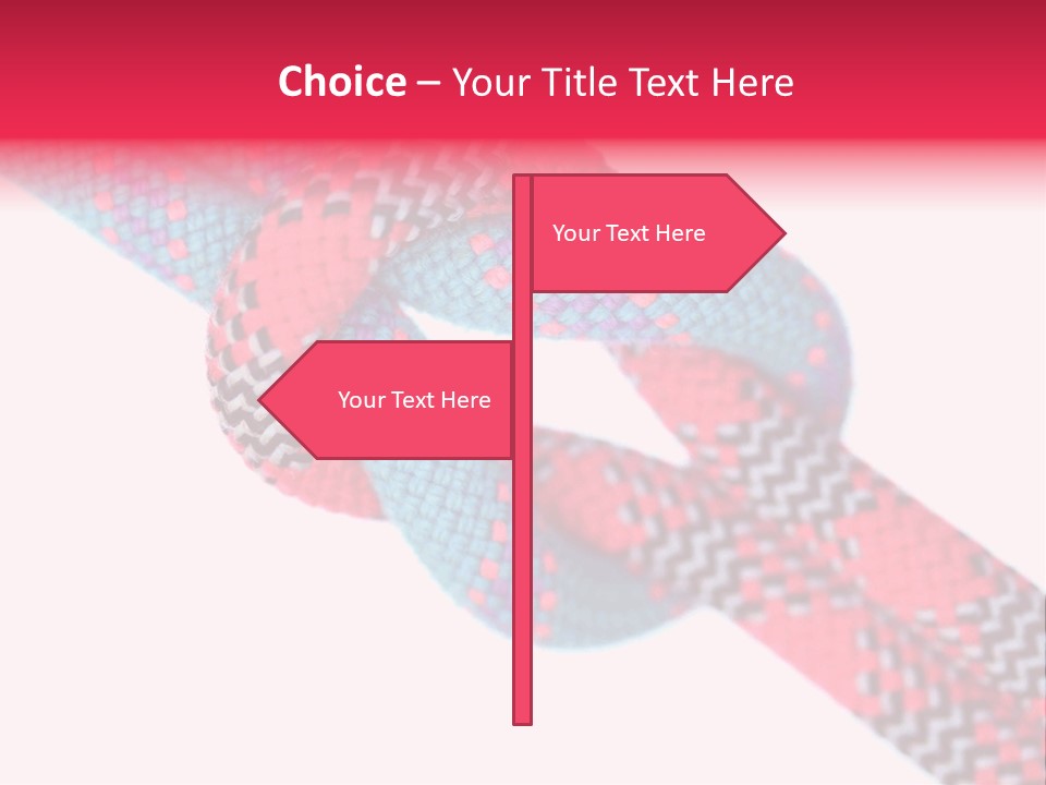 Celebration Tie Up Knotting PowerPoint Template