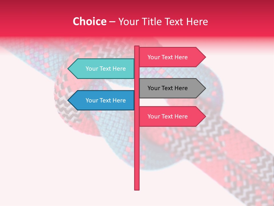 Celebration Tie Up Knotting PowerPoint Template