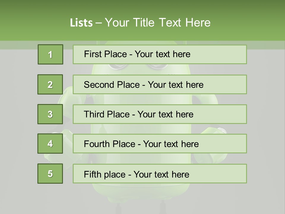 Front Happy Relaxed PowerPoint Template