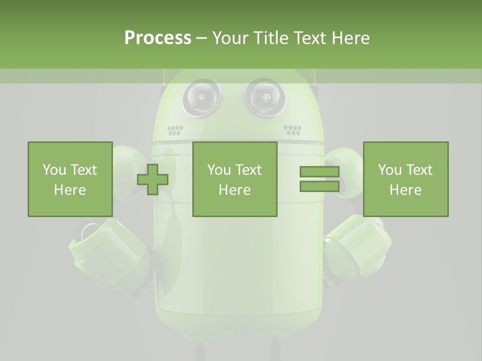 Front Happy Relaxed PowerPoint Template
