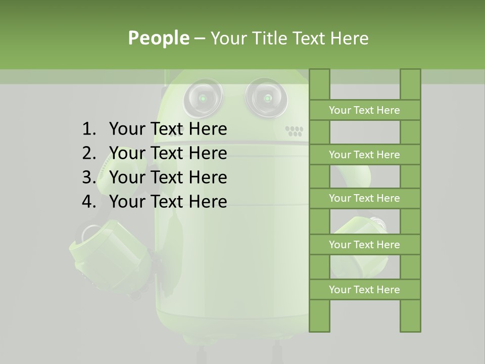 Front Happy Relaxed PowerPoint Template