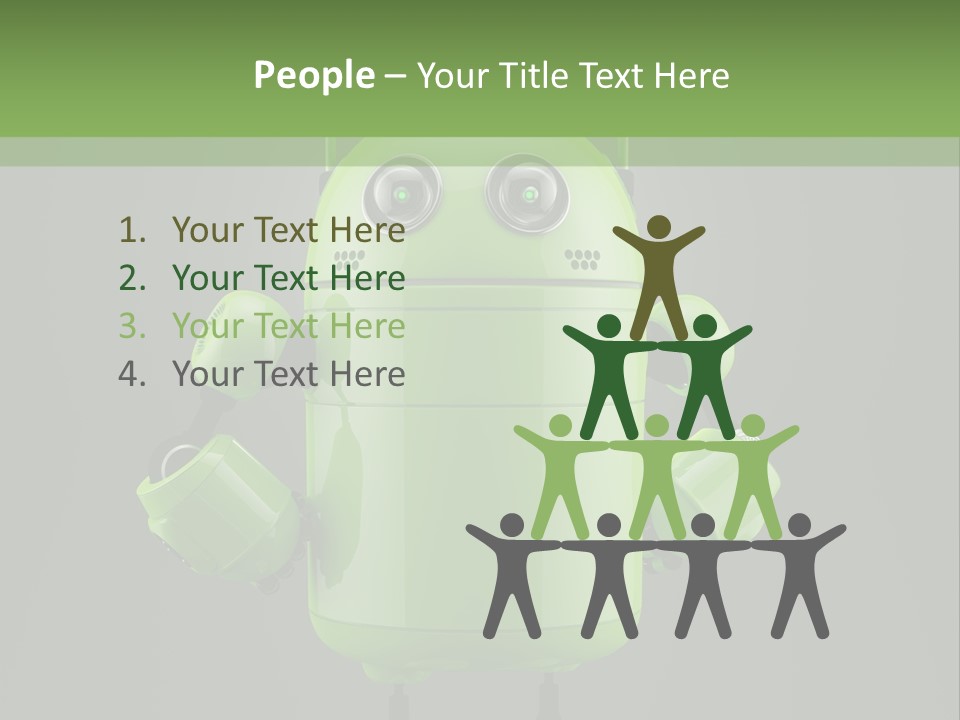 Front Happy Relaxed PowerPoint Template