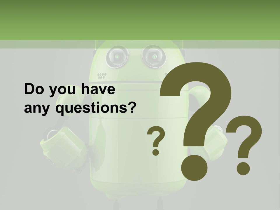 Front Happy Relaxed PowerPoint Template