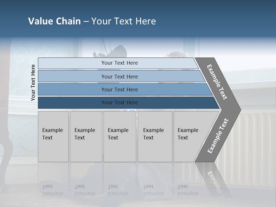 Smiling Relax Sitting PowerPoint Template