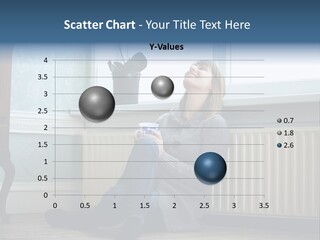 Smiling Relax Sitting PowerPoint Template