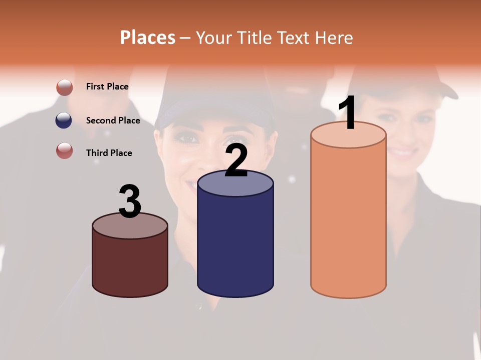 Cap Women Afro American PowerPoint Template