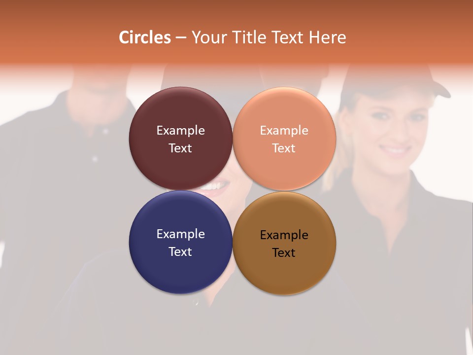 Cap Women Afro American PowerPoint Template