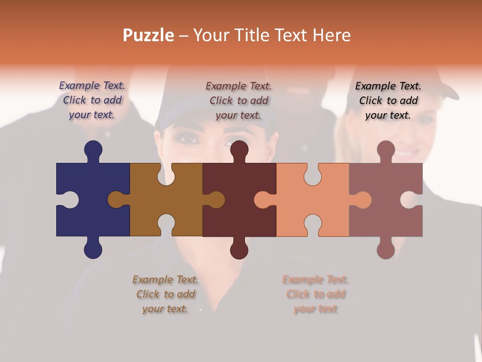 Cap Women Afro American PowerPoint Template