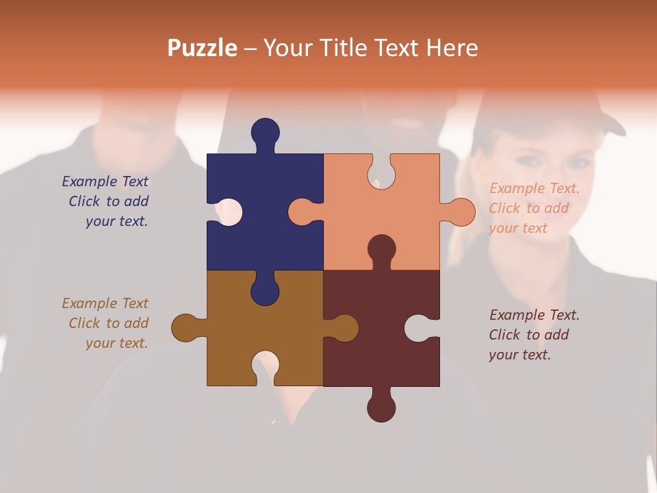 Cap Women Afro American PowerPoint Template