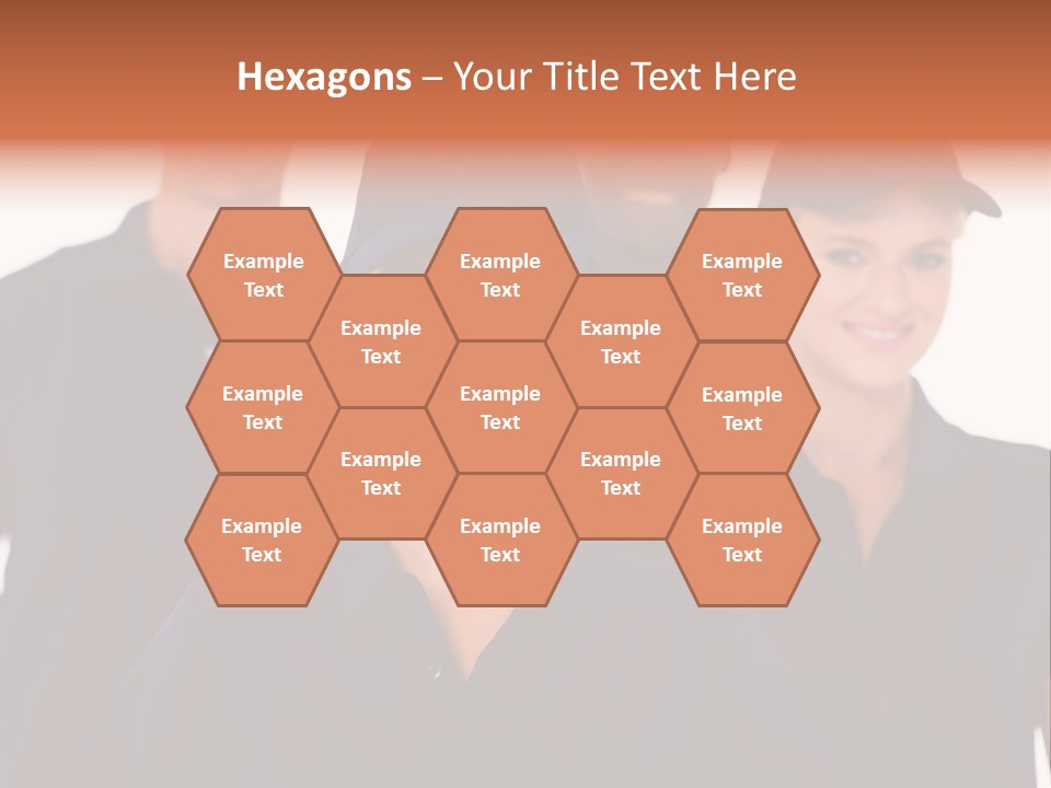 Cap Women Afro American PowerPoint Template