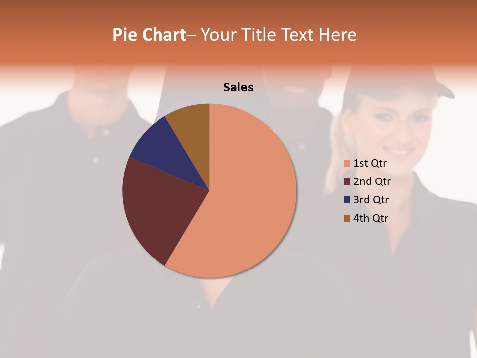 Cap Women Afro American PowerPoint Template